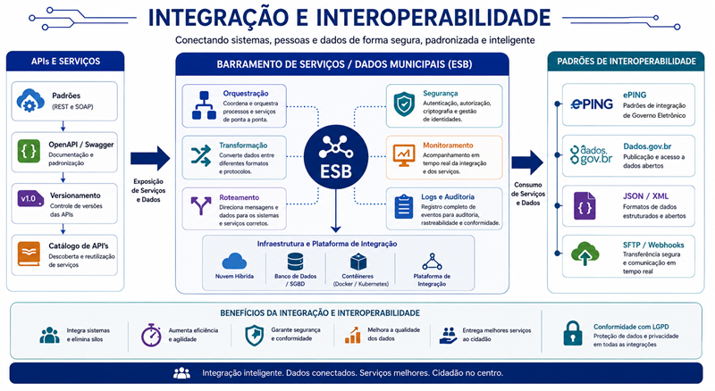 Camada de integração e interoperabilidade do MuniEA-Gov com o barramento ESB